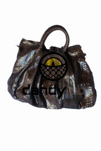 Женская сумка из натуральной кожи питона.
