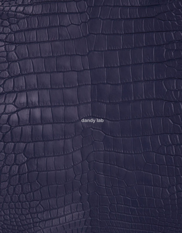 genuine crocodile leather color blue