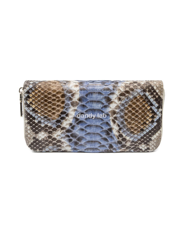 python leather wallet
